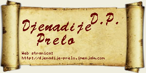 Đenadije Prelo vizit kartica